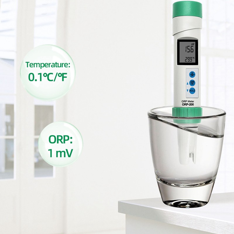 Waterproof ORP TEMP Meter Negative Ion Hydrogen Rich Tester Pen