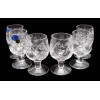 Neman Russian Cut Crystal Shot Glasses on Short Stem 1.7oz
