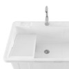 Laundry Sink,Freestanding Plastic Laundry Sink with Washboard,Utility Sink with Hot