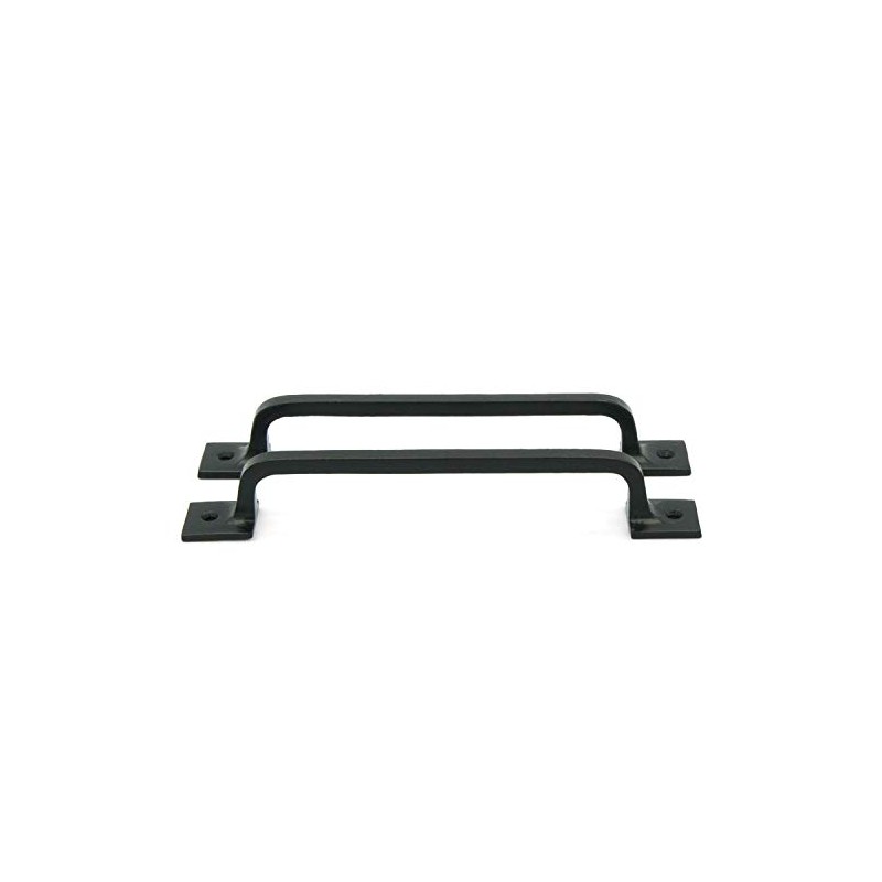 CRAFTSMAN ROAD Black Cast Iron Pull Handles 9 inch (Squared