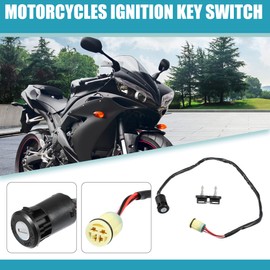 X AUTOHAUX 1 Set Motorcycles Ignition Key Switch for Honda Foreman 400 TRX400FW