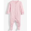 NEXT Baby Cotton Pyjamas Pack of 3, pink / white,
