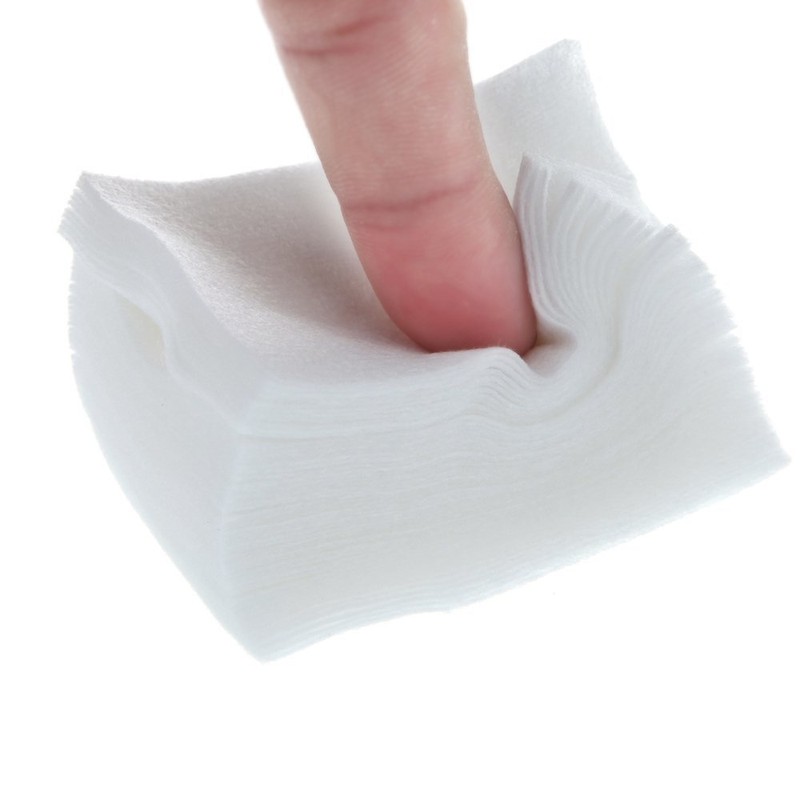 200 High Quality 'Lint Free' Nail Wipes/Pads + Cuticle Pusher