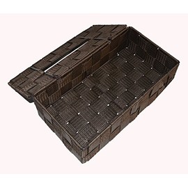 Chidori Sangyo PP Basket Tissue Case 58-75DBR Brown W10.2 x D5.1 x H3.0 inches (W26 x D13 x H7.5 cm)