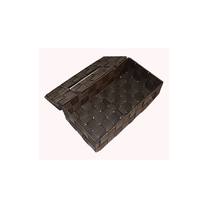 Chidori Sangyo PP Basket Tissue Case 58-75DBR Brown W10.2 x