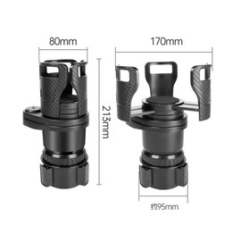 2023 (Improved Model) Car Cup Holder, 2 in 1, Multifunctional Car Cup Holder, Variable Top and Base, Car Drink Holder, Small Storage, Cell Phone, Water Bottle, Instant Ramen, Car Accessory Box, Easy