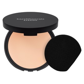 bareMinerals Barepro 24HR Skin-Perfecting Powder Foundation, Matte Pressed Powder Foundation Full Coverage with Plant-Based Squalene, Oil Control, Vegan - Fair 10 Warm