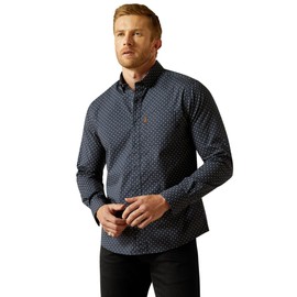 ARIAT Men Mylo Modern Fit Shirt Navy