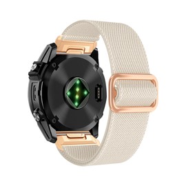 Quickfit-26MM-Nylon Watch Band Compatible with Garmin Fenix 8 AMOLED-51mm/Fenix 7X/Fenix 6X pro/Fenix 6X Sapphire/Fenix 5X /Fenix 5X Plus/Fenix 3, Enduro/Tactix Delta/Descent Mk1/Mk2/Mk2i（Starlight