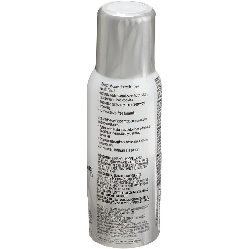 Wilton Metallic, 1.5 oz, Silver Color Mist