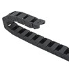 sourcing map R18 10mm x 15mm（Inner H*Inner W）Black Plastic Cable