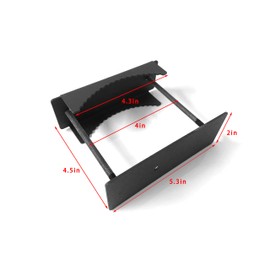 LyySangshuo Mailbox Mounting Bracket,Carbon Steel,Suitable for Metal Gates, Railings and Fences,Black