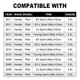 Partsflow Front Bumper Grill Upper Grille With Chrome Compatible With Honda Pilot 2009 2010 2011 HO1200200 75103SZAA01ZA