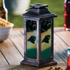 Team Sports America Evergreen Solar Garden Lantern, Carolina Panthers
