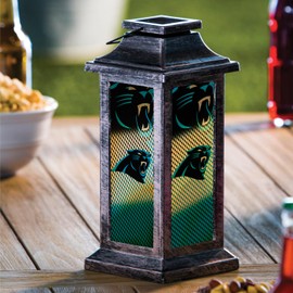 Team Sports America Evergreen Solar Garden Lantern, Carolina Panthers
