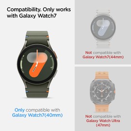Spigen Spigen Tempered Glass Screen Protector [GlasTR EZ FIT] designed for Galaxy Watch 7 (40mm) - 2 Pack