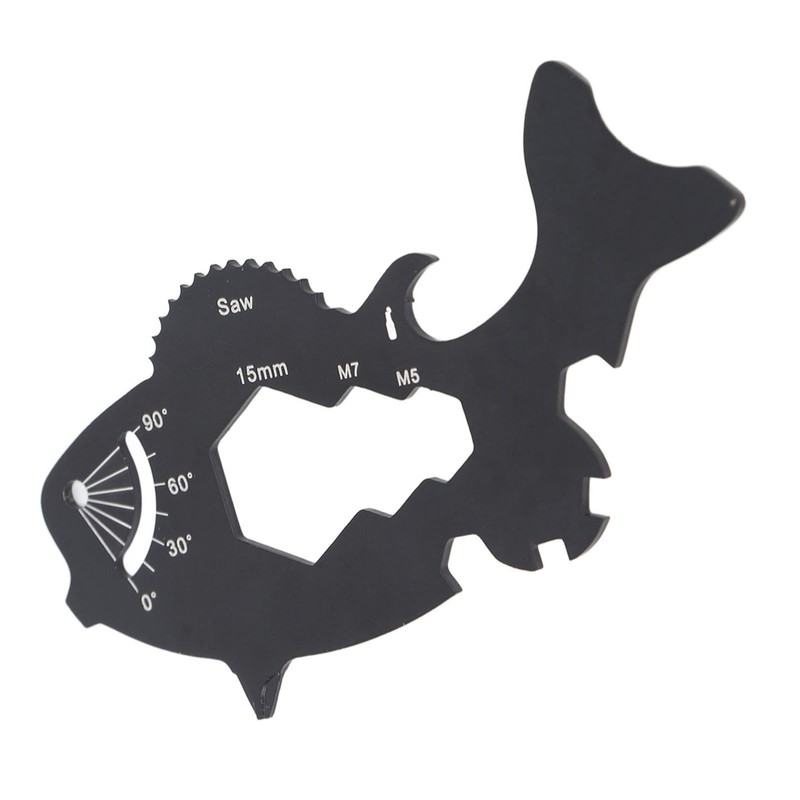 Multitool Card 15 in 1 Multifunctional Fish Shape Credit Card