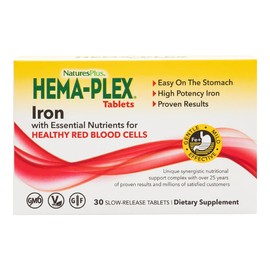 Nature's Plus - Hema-Plex Iron, 30 Sustained Release Tablets | Natures Plus