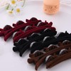 Heart Braided Hair Clips for Women Red Brown Black Hair