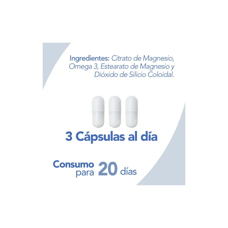 Citrato Magnesio Omega Cápsulas Vcaps Natgel
