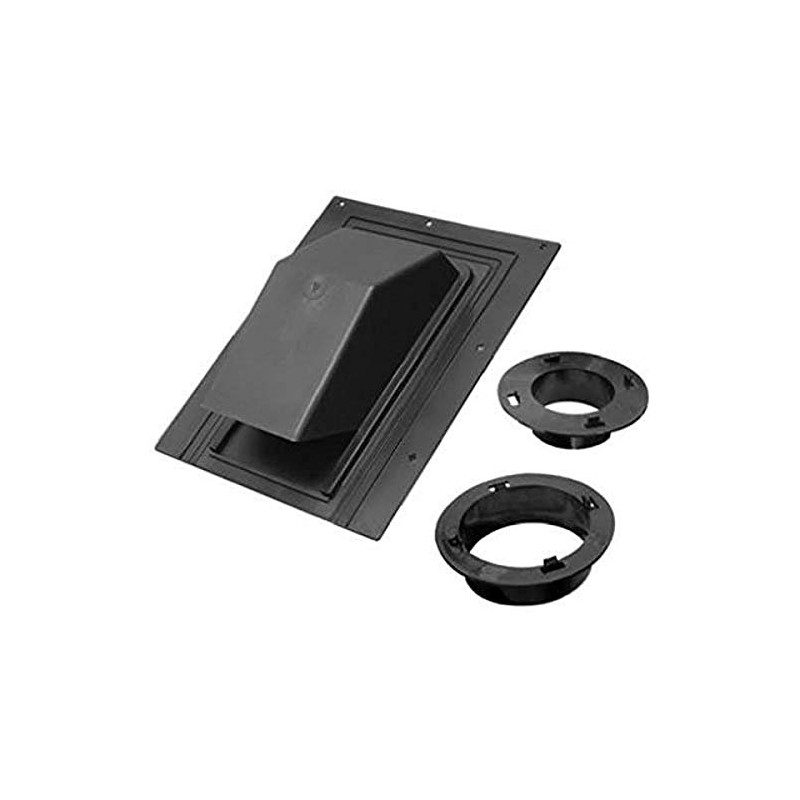 Lambro 354R Black Plastic Roof Cap, 4"