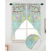 Swag Valances for Windows, Happy Easter Eggs Rod Pocket Thermal
