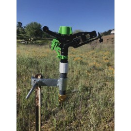HOSE END SPRINKLERS HEAVY DUTY T-POST SPRINKLER & 3/4" ADJ IMPACT SPRINKLER BEAUTIFUL COVERAGE