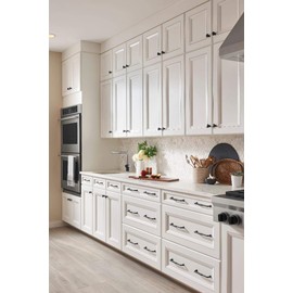 Kent Pull Color Polished Nickel - Top Knobs 12" Length Grace Coll Traditional Transitional Bar Handle Decorative Kitchen Drawer Cabinet Door Hardware Dresser Bathroom Metal Handle Interior Home