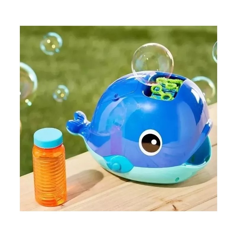 Play Day Bubble Whale Battery Operated Bubble Maker, Bubble Blowing