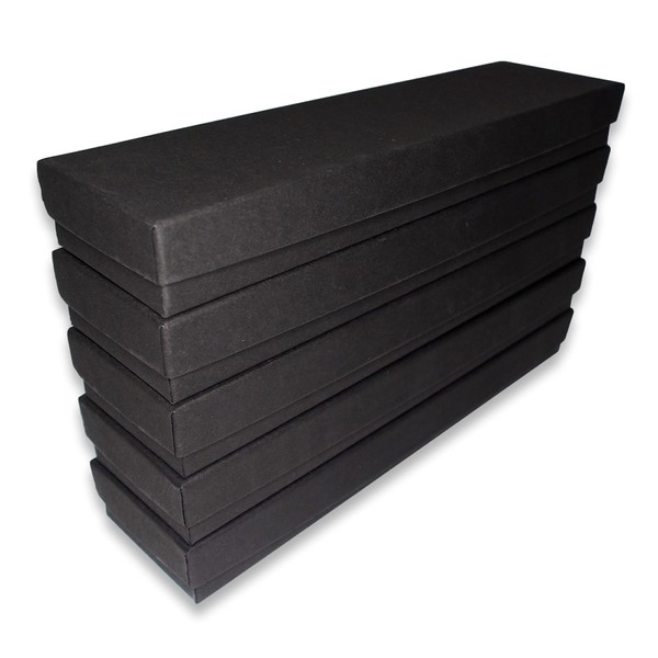 N'icePackaging 8 Qty - Matte Black-Kraft Cotton Filled Gift Boxes