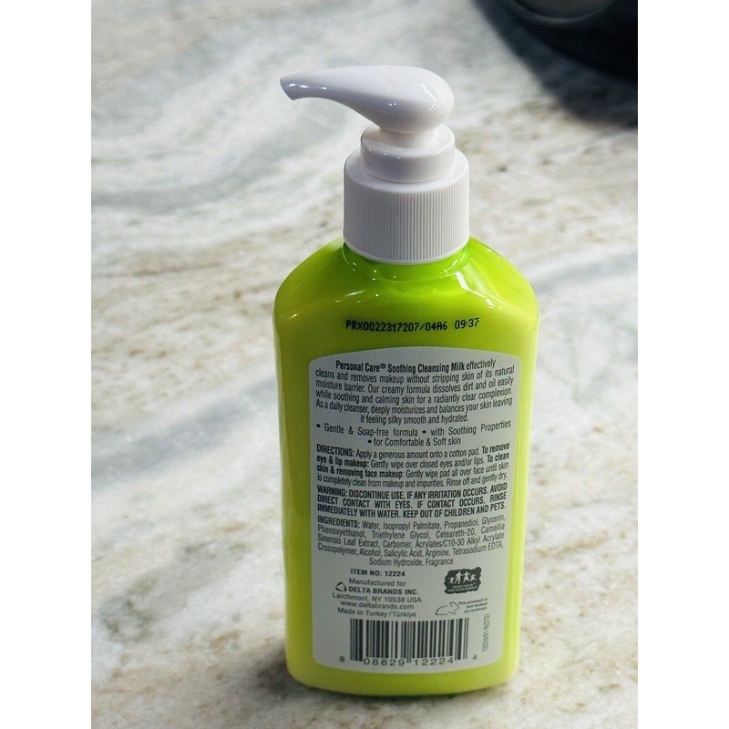 Personal Care Green Tea Soothing Cleansing Milk Made W/Green Tea:6floz/177m