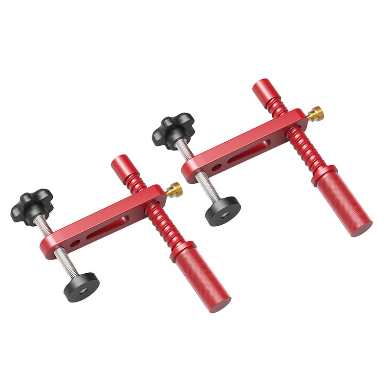 2PCS Bench Dogs Clamp 19mm Red Color Adjustable MFT Table
