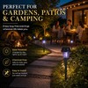 2/12-Pack Solar Bug Zapper Garden Lights – Automatic Outdoor Flying-Insect