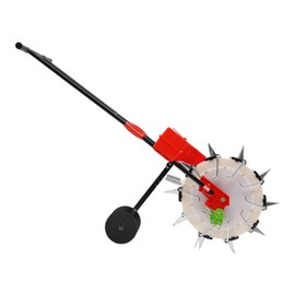 PIAOCAIYIN Garden Seeder, Hand-Push Garden Seeder w/Adjustable Sowing Quantity & Depth, Portable Manual Corn/Soybeans/Peanuts Planter Seeder, 10 Nozzles, 1.38-3.07in Sowing Depth