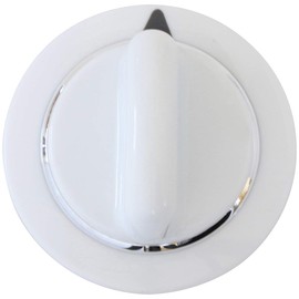KITCHEN BASICS 101: 2 Pack WE1M654 White Dryer Timer Knob Replacement for GE General Electric