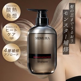 MIMURA Repair Monster Shampoo, 16.5 fl oz (475 ml), Acid Heat Infused, Damaged Hair, High Tone Hair, After Color Care, Hair Quality Repair, Corrugated, Perisea, Tostair, Gama-Docosalacton, Made in