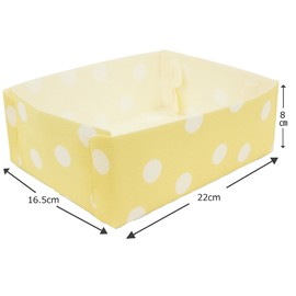 Towa Sangyo Divider Storage Case, Fluffy Case, Set of 2, Dots, L