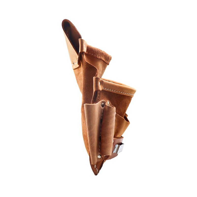 Duracuir Leather Tool Pouch P432, Heavy Duty Woodworking Tool Carry