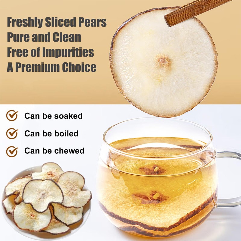 Hee Creek Dehydrated Pear Slices Bulk 300g/10.58oz Cocktails Dried Pear