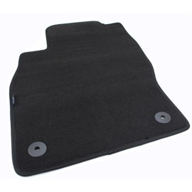 kfz-premiumteile24 Velour Doormat Driver's Side Compatible with Corsa D + Corsa E Year of Manufacture 2006-2019 Car Mat Premium Quality Fabric Mat 100% Perfect Fit Black with Fixings