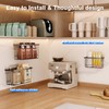 MUSTORN 3 Pack Adhesive Cabinet Door Organizer, Lid Organizers Inside