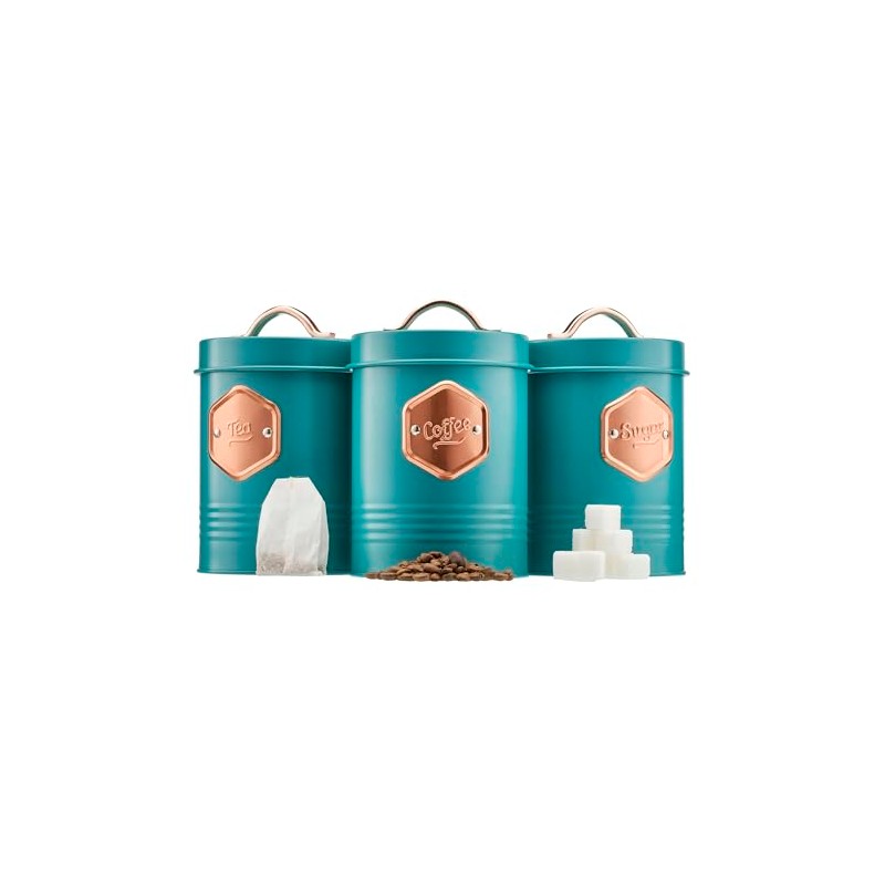Cooks Professional 3 Piece Storage Canister Set | Labelled Containers