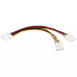 Molex 4-pin Molex Male Y-Splitter 4 Pin Dual Female IDE Power Cable Adapter USA SELLER