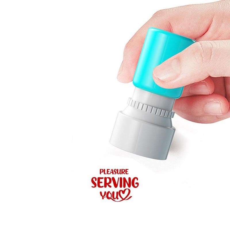 Service Stamp, 1 Count Funny Message Receipt Stamp, Durable Stamp