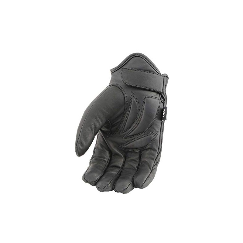 Milwaukee Leather MG7522 Men's Black Leather Waterproof Cruiser Motorcycle Hand