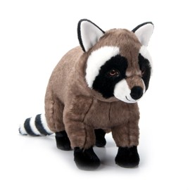 The Petting Zoo Raccoon Stuffed Animal Plushie, Gifts for Kids, Earth Keeperz Wildlife Animals, Zoologee Raccoon Plush Toy, 13 inches