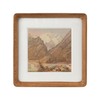 Recuerdos 5x5 Picture Frame in Natural Teak Wood,Square 5x5 Frame
