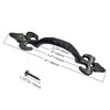 8 Inch Hammered Cast Iron Door Handle – The Heavy-Duty