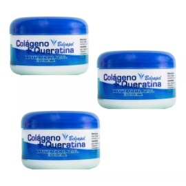 belcapel Matizador Azul Crema Colageno+queratina Belcapel 250ml 3 Pzs