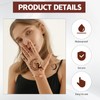 20 Sheets Brown Red Temporary Tattoo Sticker, Lace Temporary Tattoos